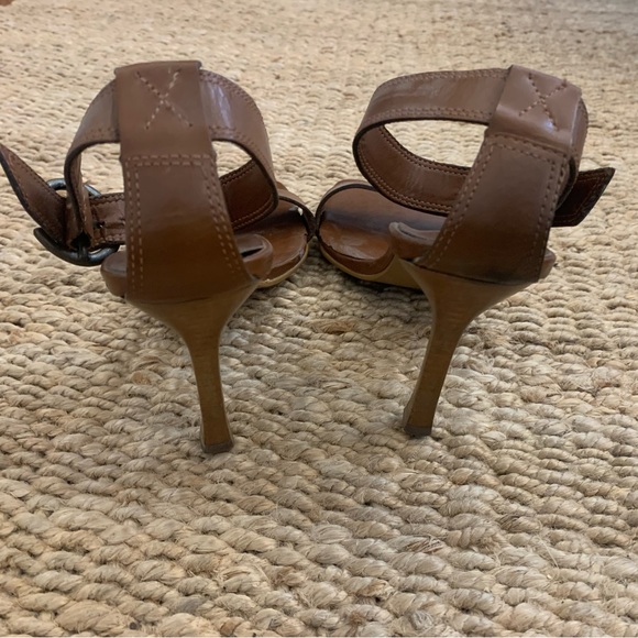 Brown stiletto sandals - size 7 - Picture 4 of 6